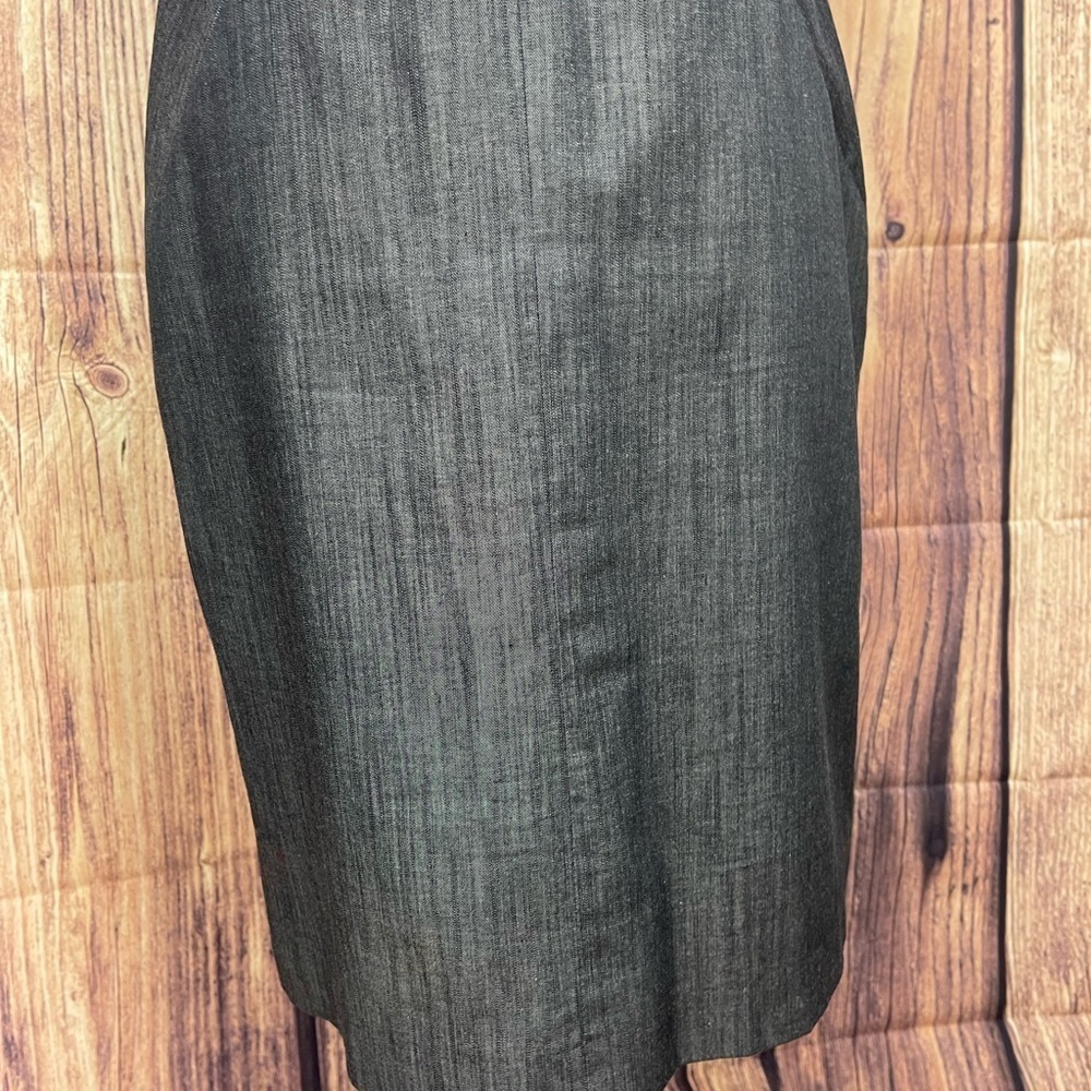 Calvin Klein gray cotton blend V-neck dress women’s size 6 Calvin Klein - Picture 7 of 13
